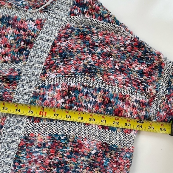 Anthropologie Noisy May Rainbow Multicolor Knitted Cardigan Size Small - Picture 9 of 10